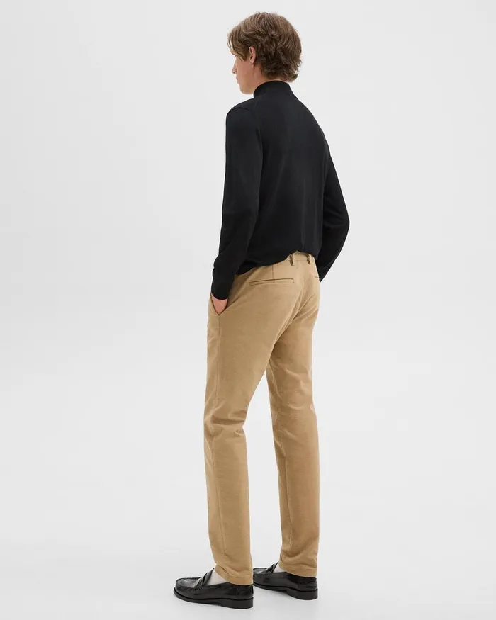 Men Pants Theory Zaine Pant In Moleskin Twill New Camel