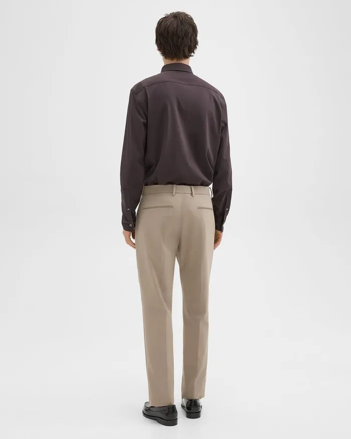 Men Pants Theory Zaine Pant In Stretch Cotton Taupe
