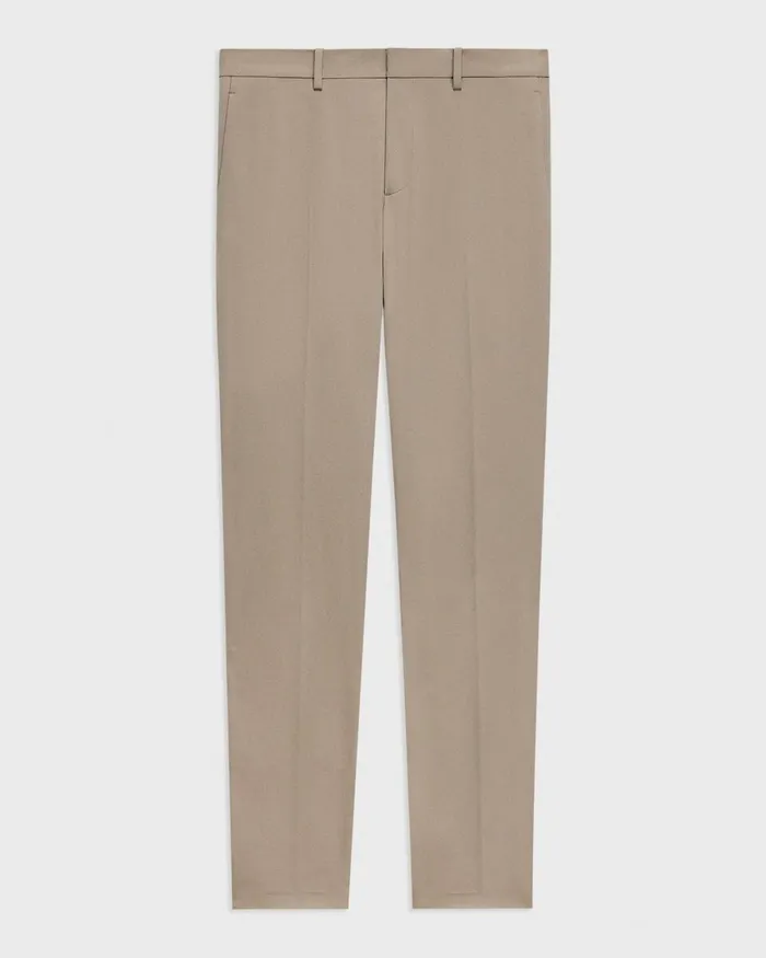 Men Pants Theory Zaine Pant In Stretch Cotton Taupe