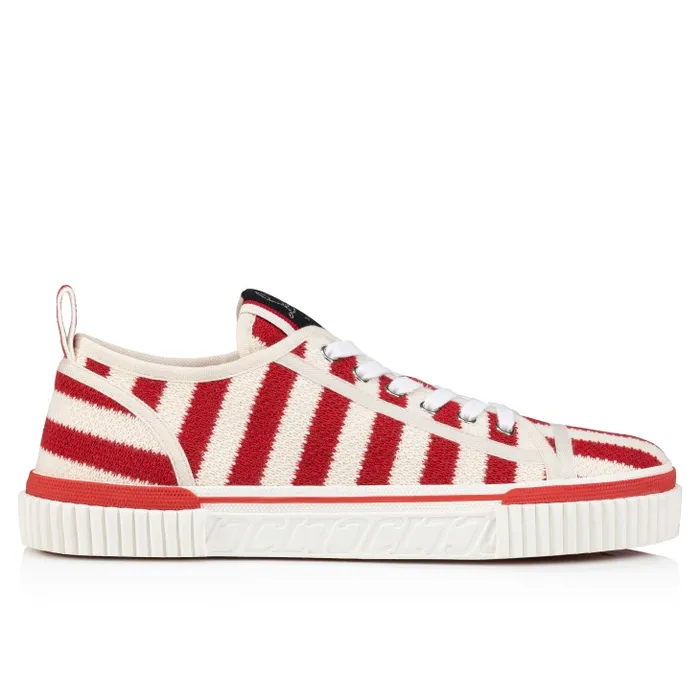 Men Pedro Junior Sneakers 8211 Malha Printed Fabric 8211 Loubi Christian Louboutin Sneakers
