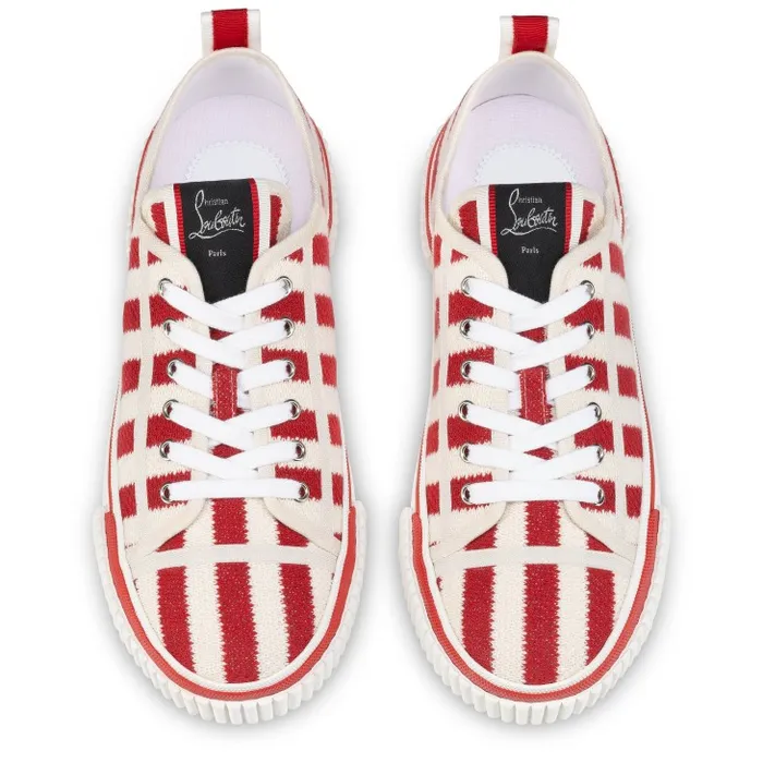Men Pedro Junior Sneakers 8211 Malha Printed Fabric 8211 Loubi Christian Louboutin Sneakers
