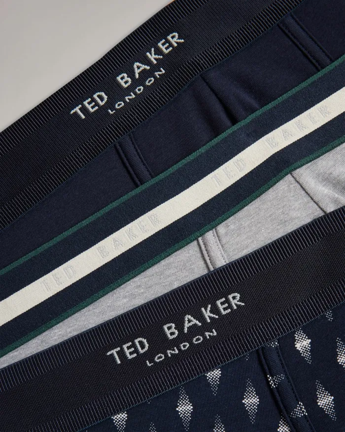Men PEEDRO 8211 Three Pack Of Assorted Cotton Trunks Assorted Ted Baker Underwear