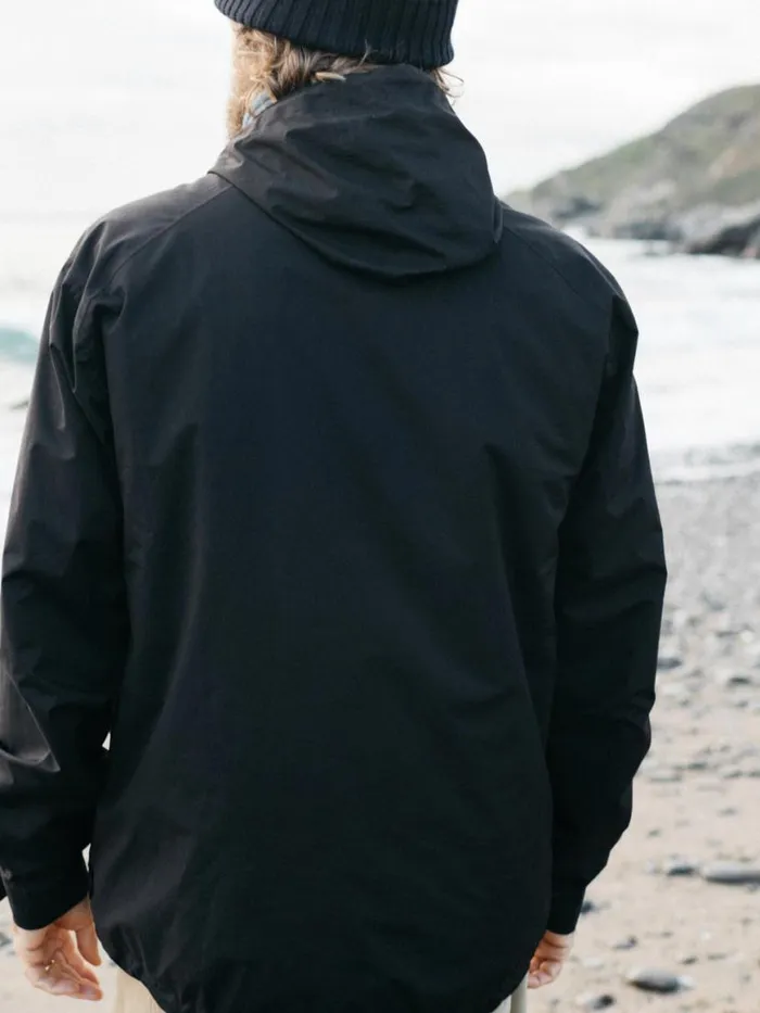 Men Rainbird Waterproof Jacket Black Finisterre Jackets Coats and Gilets