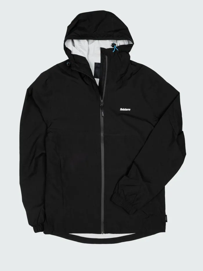 Men Rainbird Waterproof Jacket Black Finisterre Jackets Coats and Gilets