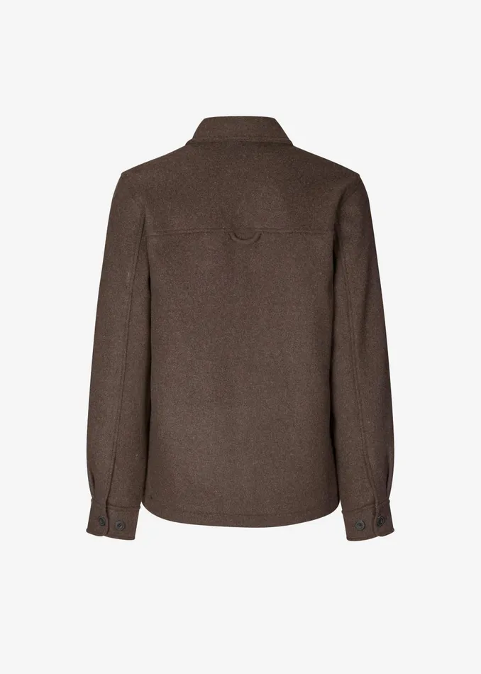 Men Samse Samse Pally Shirt Jacket 8211 Chocolate Torte The Frankie Shop Outerwear