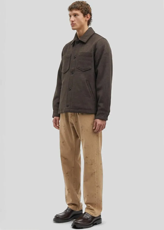 Men Samse Samse Pally Shirt Jacket 8211 Chocolate Torte The Frankie Shop Outerwear