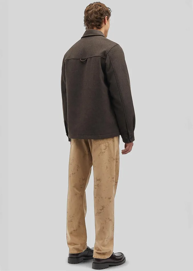 Men Samse Samse Pally Shirt Jacket 8211 Chocolate Torte The Frankie Shop Outerwear