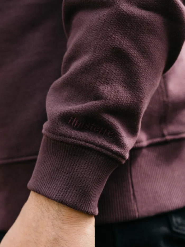 Men Serpentine Sweatshirt Black Cherry Finisterre Sweatshirts and Hoodies