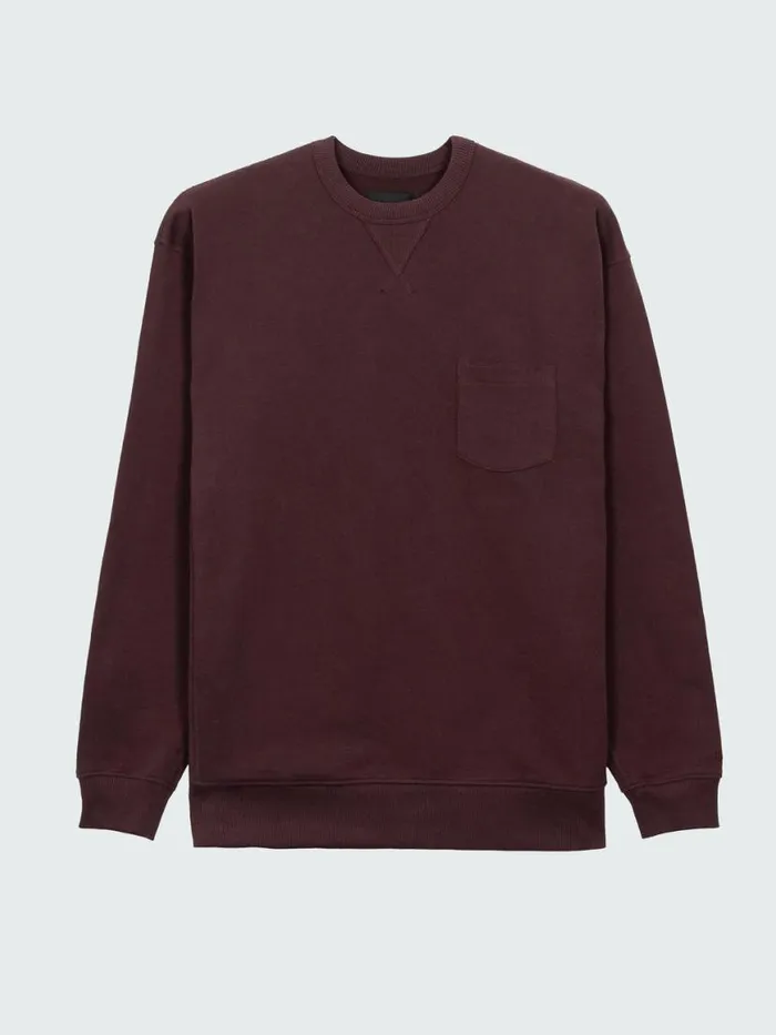 Men Serpentine Sweatshirt Black Cherry Finisterre Sweatshirts and Hoodies