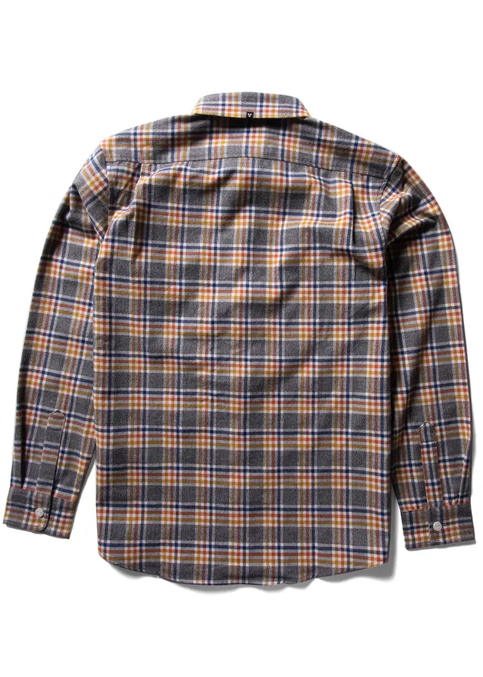 Men Shirts and Flannels Vissla Central Coast Ls Flannel Black Heather