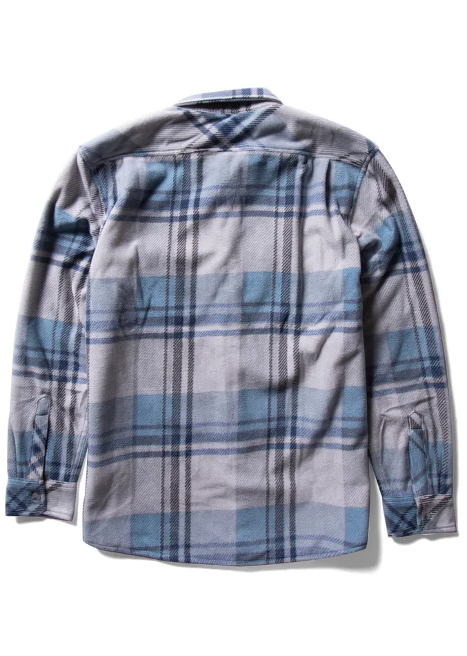 Men Shirts and Flannels Vissla EcoZy Ls Polar Flannel Storm Grey