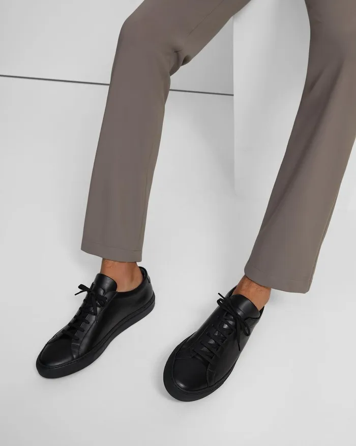 Men Shoes Theory Common Projects Original Achilles Sneakers Blackblack Sole