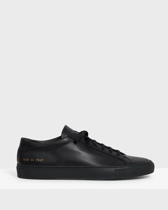 Men Shoes Theory Common Projects Original Achilles Sneakers Blackblack Sole
