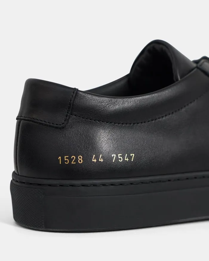 Men Shoes Theory Common Projects Original Achilles Sneakers Blackblack Sole