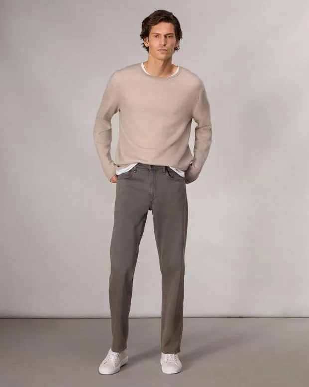 Men Sweaters Rag and Bone Bennet Crewneck Sweater Light Tan