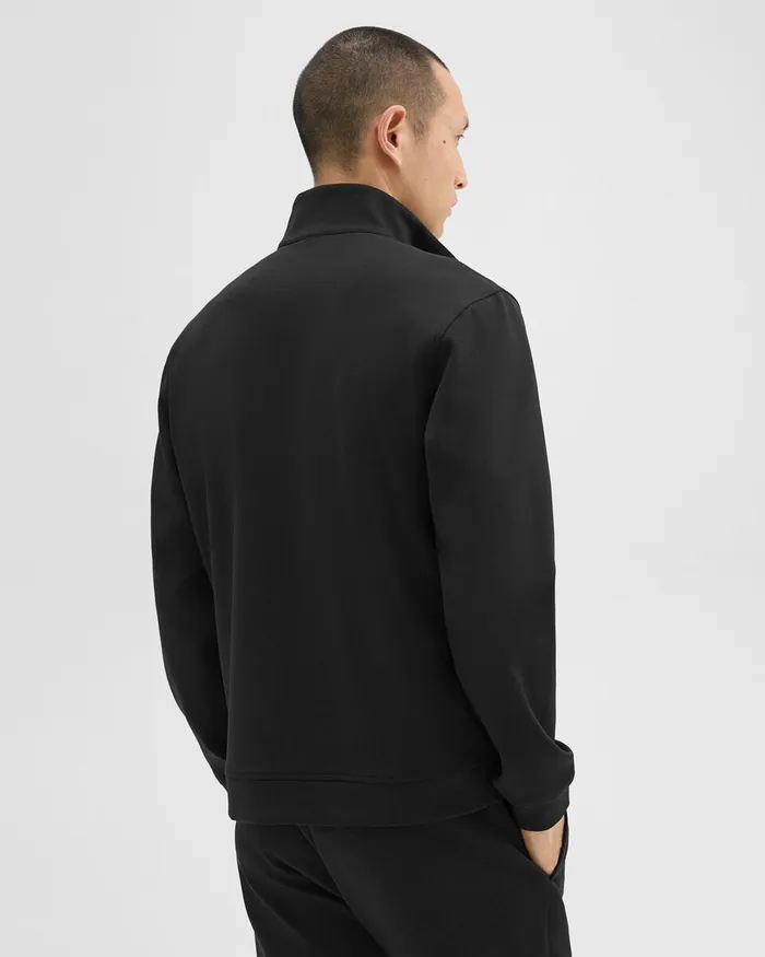 Men Sweatshirts Hoodies Theory QuarterZip Sweatshirt In Scuba Black
