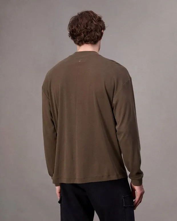 Men TShirts and Henleys Rag and Bone Cliff Jersey Tee Slate Brown