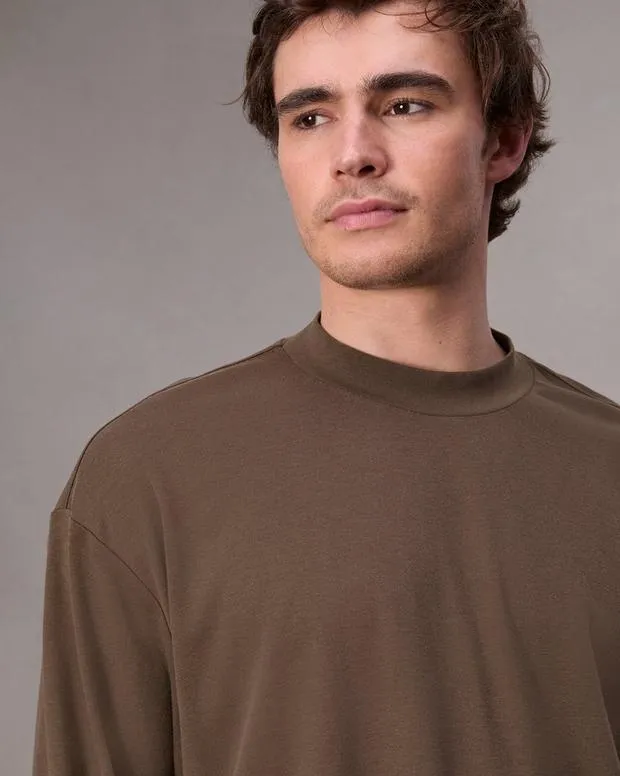 Men TShirts and Henleys Rag and Bone Cliff Jersey Tee Slate Brown