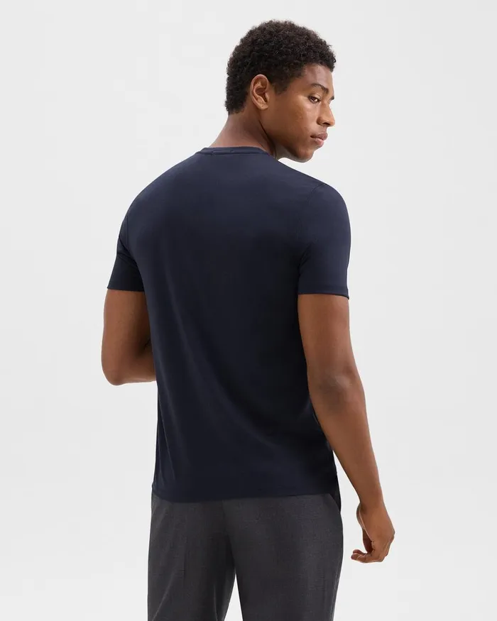 Men TShirts Polos Theory Dorian Tee In Active Knit Baltic