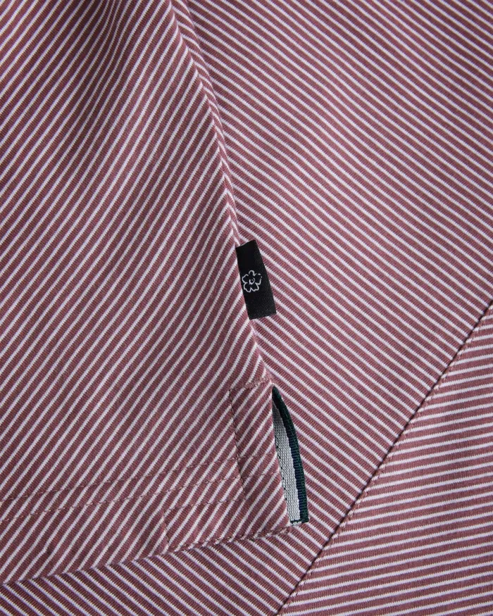 Men TAIGAA 8211 Short Sleeve Regular Striped Panelled Polo Maroon Ted Baker Polo Shirts Men TAIGAA 8211 Short Sleeve Regular Striped Panelled Polo Maroon Ted Baker Polo Shirts