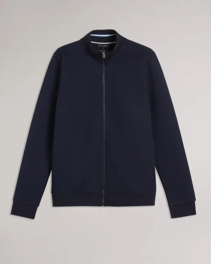 Men TYMOS 8211 Long Sleeve Zip Through Jacket Navy Ted Baker Tops