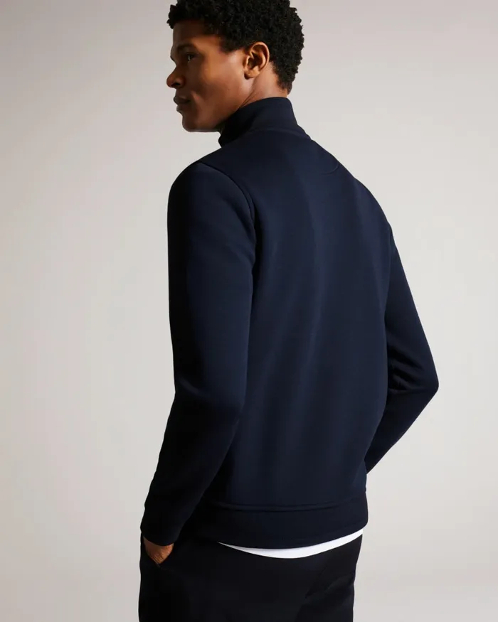 Men TYMOS 8211 Long Sleeve Zip Through Jacket Navy Ted Baker Tops