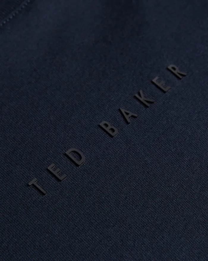 Men WILKIN 8211 Short Sleeve Branded TShirt Navy Ted Baker Tops Men WILKIN 8211 Short Sleeve Branded TShirt Navy Ted Baker Tops