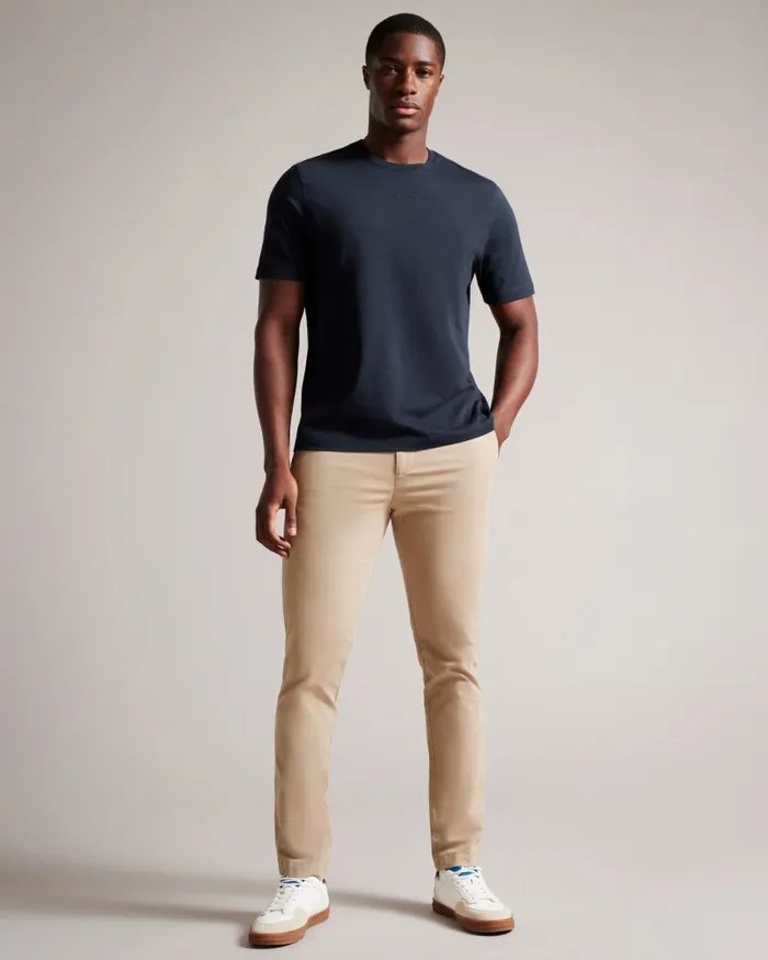 Men WILKIN 8211 Short Sleeve Branded TShirt Navy Ted Baker Tops Men WILKIN 8211 Short Sleeve Branded TShirt Navy Ted Baker Tops