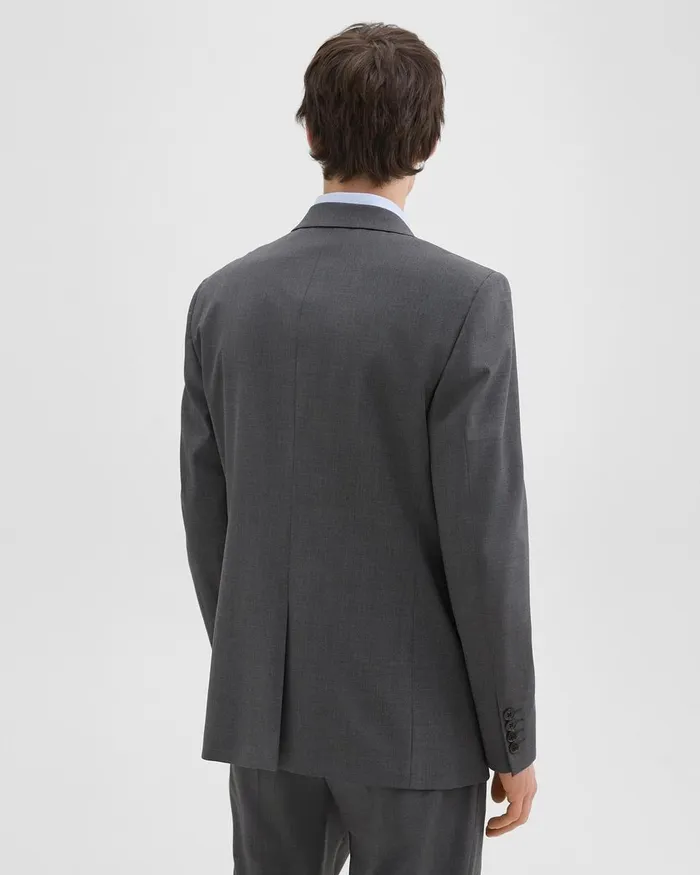 MenWomen Blazers Jackets Theory Chambers Blazer In Stretch Wool Medium Charcoal