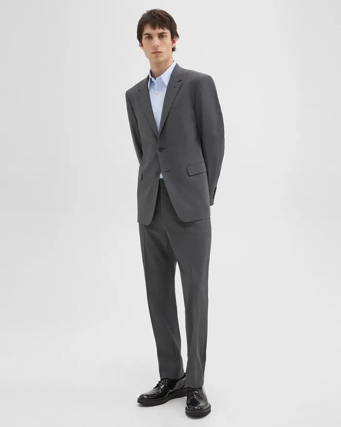 MenWomen Blazers Jackets Theory Chambers Blazer In Stretch Wool Medium Charcoal