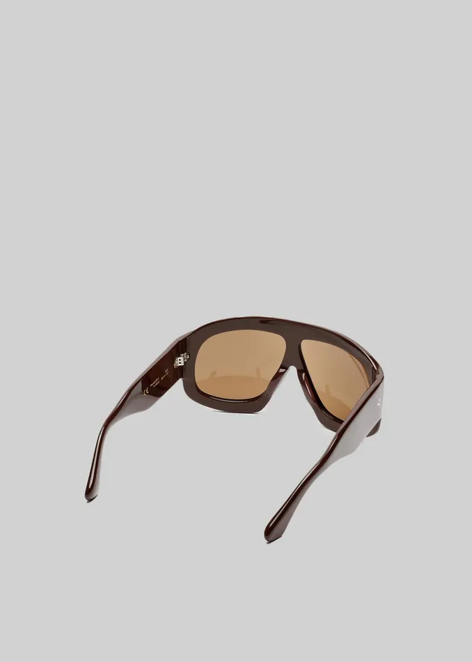 MenWomen Port Tanger Mari Sunglasses 8211 Alkakaw AcetateTobacco The Frankie Shop