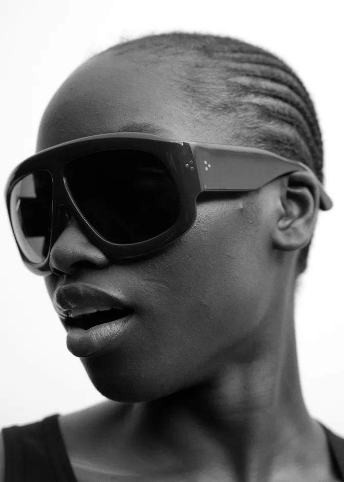 MenWomen Port Tanger Mari Sunglasses 8211 Alkakaw AcetateTobacco The Frankie Shop