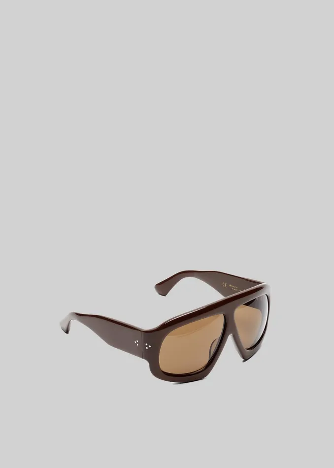 MenWomen Port Tanger Mari Sunglasses 8211 Alkakaw AcetateTobacco The Frankie Shop