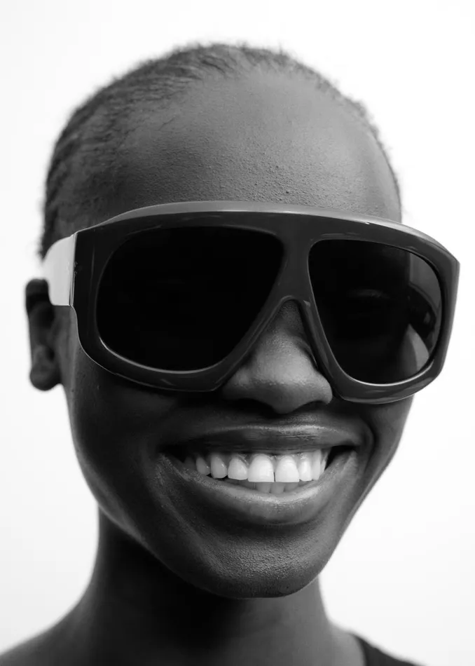 MenWomen Port Tanger Mari Sunglasses 8211 Alkakaw AcetateTobacco The Frankie Shop