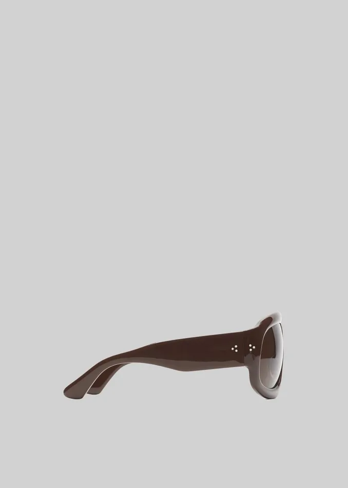 MenWomen Port Tanger Mari Sunglasses 8211 Alkakaw AcetateTobacco The Frankie Shop