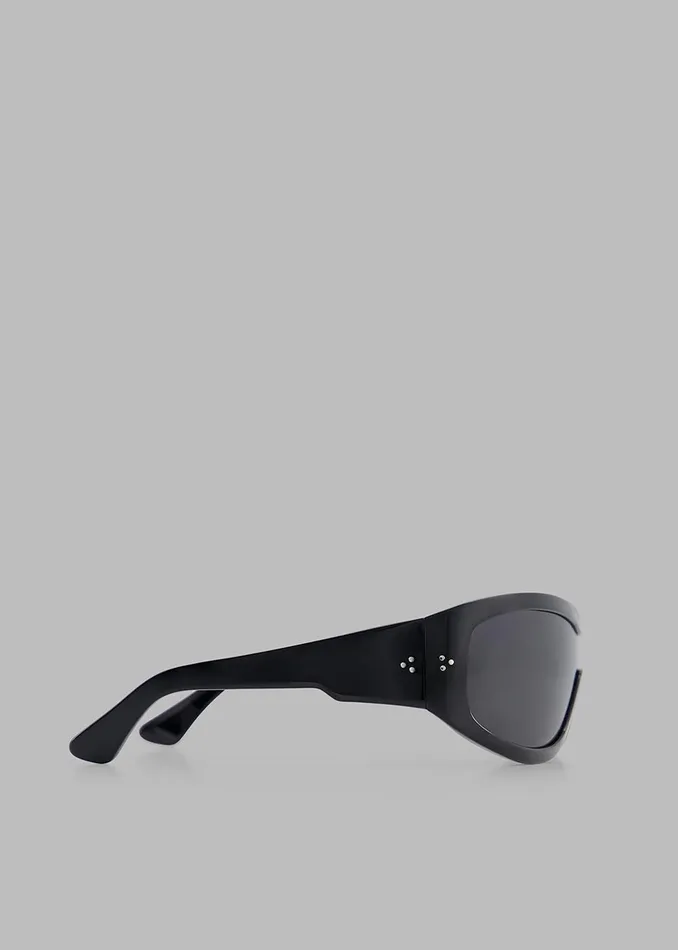 MenWomen Port Tanger Nunny Sunglasses 8211 Black AcetateBlack Lens The Frankie Shop