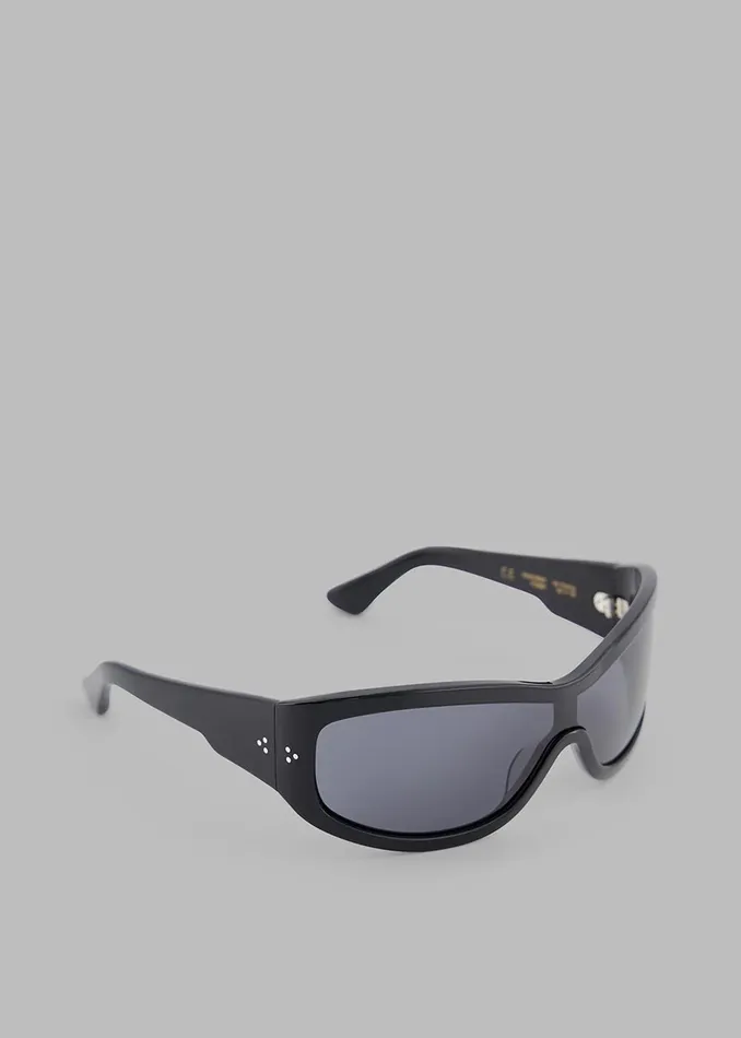 MenWomen Port Tanger Nunny Sunglasses 8211 Black AcetateBlack Lens The Frankie Shop