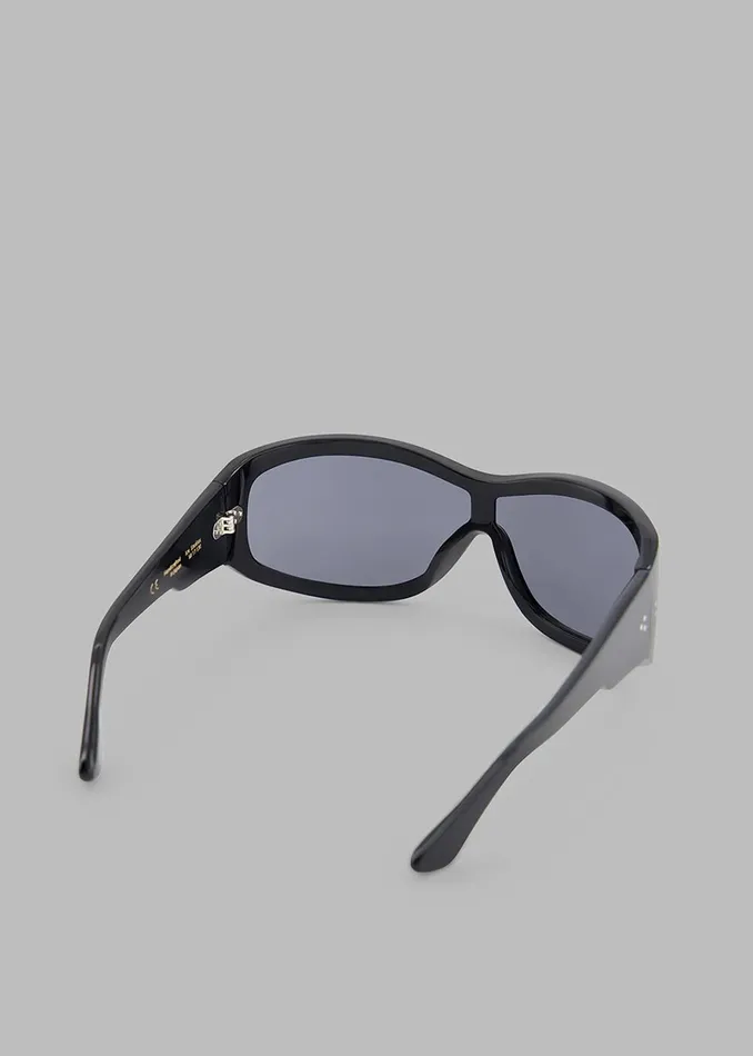 MenWomen Port Tanger Nunny Sunglasses 8211 Black AcetateBlack Lens The Frankie Shop