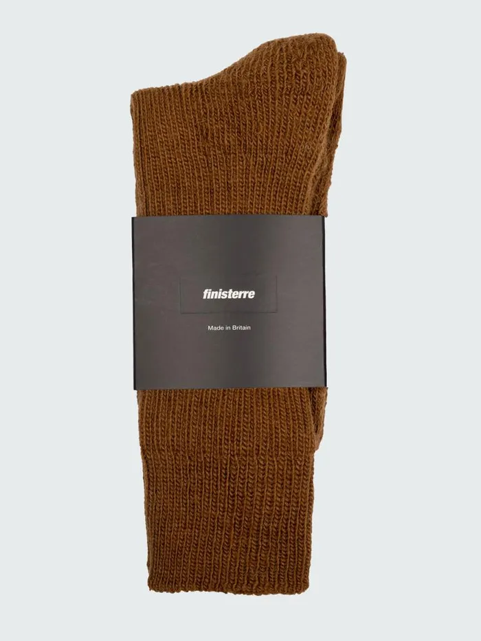 MenWomen Ribbed Sock Sable Finisterre Socks
