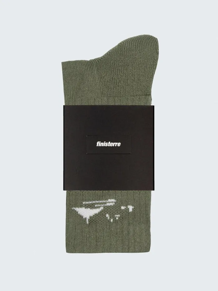 MenWomen Rossby Sports Sock Pendant Oliveecru Finisterre Socks