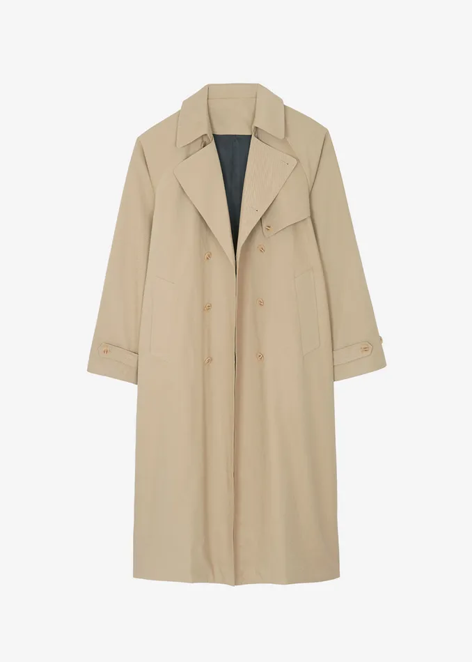 MenWomen Umi Belted Trench Coat 8211 Beige The Frankie Shop Outerwear