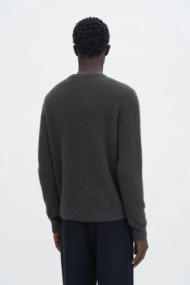 Men Yak Sweater Green Grey Filippa K Knitwear