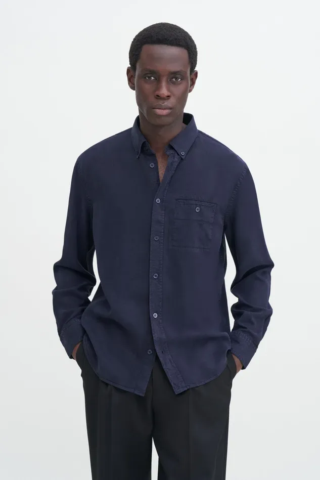 Men Zachary Shirt Navy Filippa K Shirts