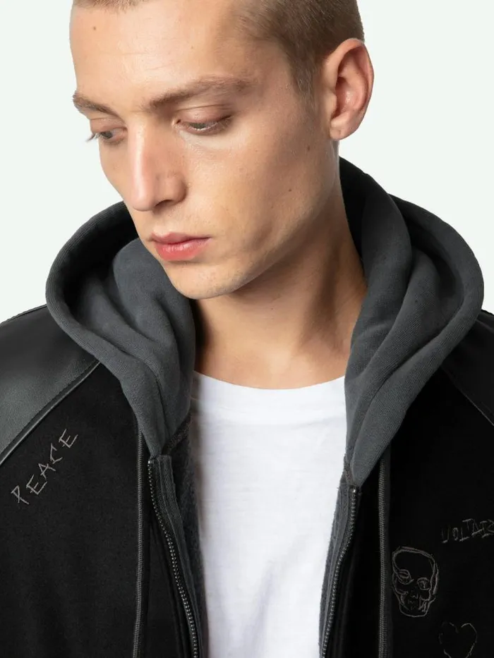Men Zadig and Voltaire Jackets and Coats Boris Jacket Black