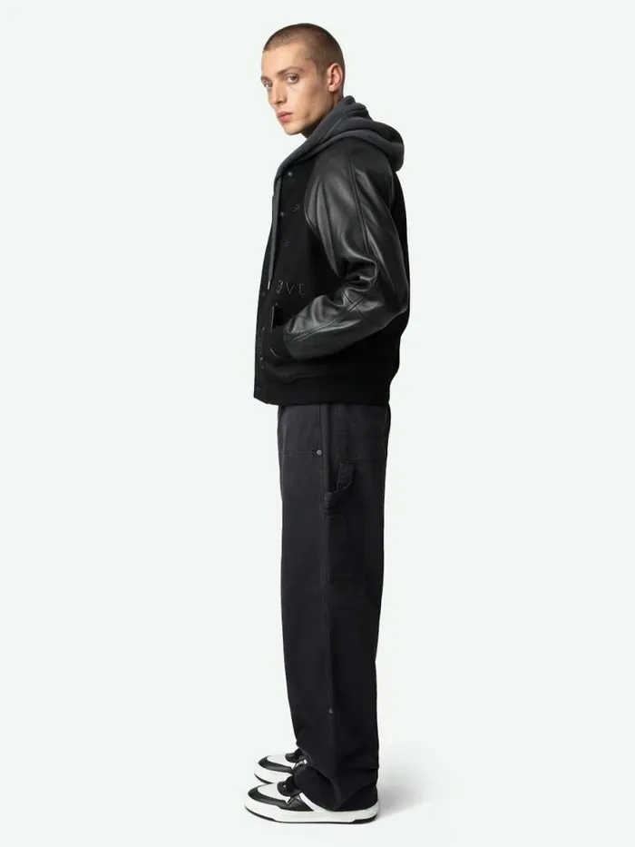 Men Zadig and Voltaire Jackets and Coats Boris Jacket Black