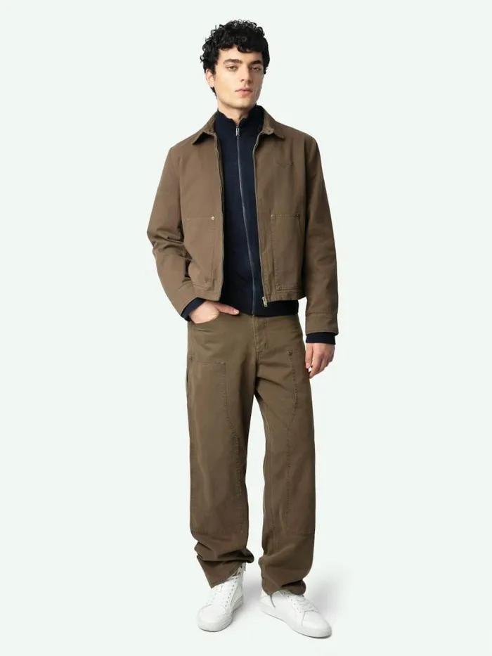 Men Zadig and Voltaire Jackets and Coats Lonnice Jacket Fougere