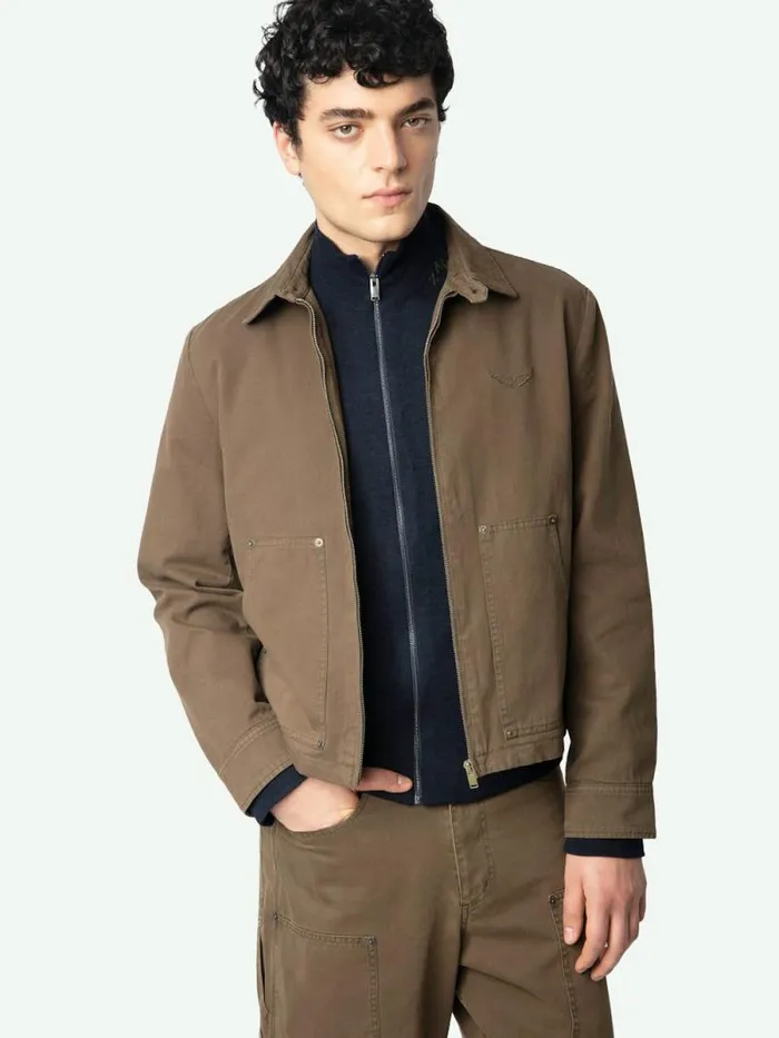 Men Zadig and Voltaire Jackets and Coats Lonnice Jacket Fougere Men Zadig and Voltaire Jackets and Coats Lonnice Jacket Fougere