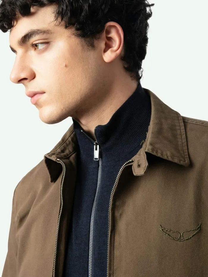 Men Zadig and Voltaire Jackets and Coats Lonnice Jacket Fougere Men Zadig and Voltaire Jackets and Coats Lonnice Jacket Fougere