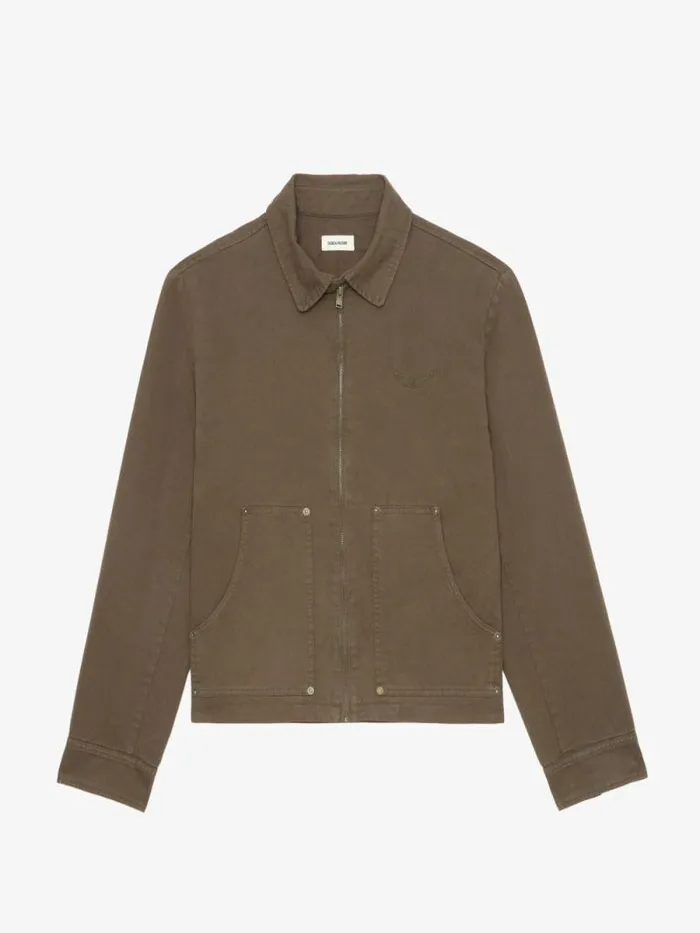 Men Zadig and Voltaire Jackets and Coats Lonnice Jacket Fougere Men Zadig and Voltaire Jackets and Coats Lonnice Jacket Fougere