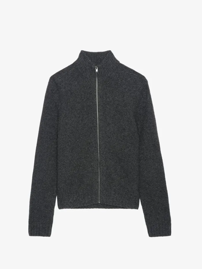 Men Zadig and Voltaire Sweaters and Cardigans Charly Wool Cardigan Tar Men Zadig and Voltaire Sweaters and Cardigans Charly Wool Cardigan Tar
